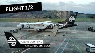 Air New Zealand NZ5742  ATR 72  Dunedin  Christchurch [upl. by Akired]