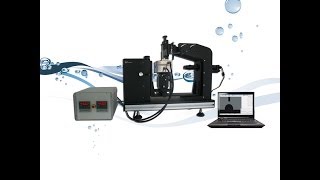 contact angle meter SL200K for measuring surface tension or contact angle under high temperature [upl. by Aneeuqahs695]