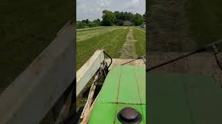 First time raking hay with the 67 year old rake New Idea 49 on the Deutz 4506 [upl. by Zellner]