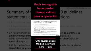 Apendicitis 5 Tomografía vs ecografia shorts apendicitis medicine tomografia radiology [upl. by Eelarol333]