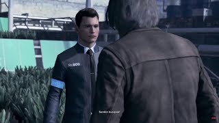 Hank slaps Connor chase deviant  Detroit Become Human [upl. by Samled436]