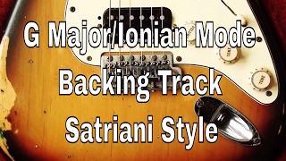 Uplifting G MajorIonian mode Backing Track Satriani Style [upl. by Sancho]