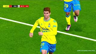 PES 2021 SIMULAÇÃO LAS PALMAS X REAL MADRID AO VIVO  gameplay pés 2021 amp placar 🎮🔝 [upl. by Nnaillij355]