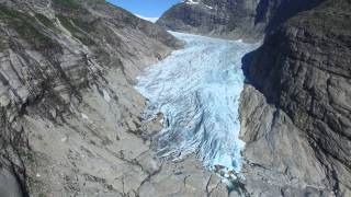 Drone  The Amazing Nigardsbreen Glacier Norway [upl. by Imoin]