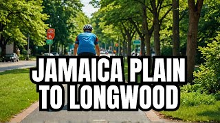 Boston Cycling Route  Jamaica Plain to Longwood [upl. by Savart]