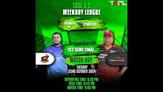 TSDL5 DIVC WEEKDAY LEAGUE Pioneer Vs Usman XI 22th Oct 2024 [upl. by Sherborn]