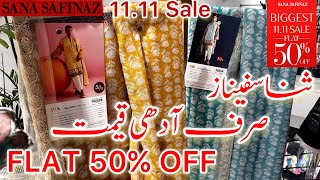 Flat 50 off sana safinaz sale today  1111 biggest sale of the year 🔥  part4 [upl. by Rengia957]