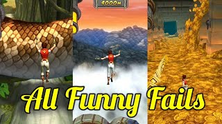 Temple run 2 Funny Fails  All maps amazing fails [upl. by Noitsirhc207]