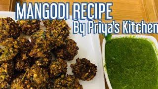 Mangodi Recipe Priyas Kitchen [upl. by Maurey]