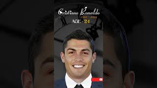 Cristiano Ronaldo Evolution in 20 second ❤️ ronaldo cr7 cristianoronaldo siuuuuu goat [upl. by Malita]