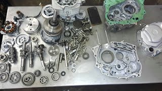 Honda CG 125 2022 Model Engine Cleaning And Assembling Process  Honda CG 125 Engine Assembling [upl. by Eiba492]