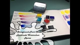 Stoneground Paint Co Review  Watercolours [upl. by Eiro]