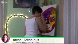 Intuitive Art Creating a Soul Portrait Life Painting with Rachel Archelaus [upl. by Asiret676]