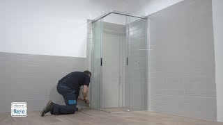 Naray 2L2 Shower Enclosure  Installation  Roca [upl. by Annauqaj]