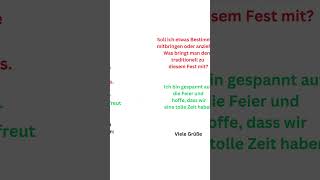 Antwort auf die Einladung zum Fest B1 Brief schreiben briefschreiben  germanlevelb1  deutsch [upl. by Eberhart]