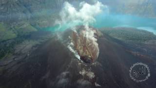 Mount Rinjani Volcano Lombok Indonesia 4k DJI Mavic Pro [upl. by Artsa]