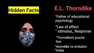 Thorndike in Todays time  Law of effect vs Evolution  CSS bed BS psychology  Shafaq Parvaiz [upl. by Eelnodnarb]