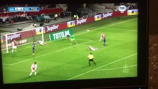 Hakim ZIYECH  First goal for AFC Ajax  حكيم زياش [upl. by Akfir]