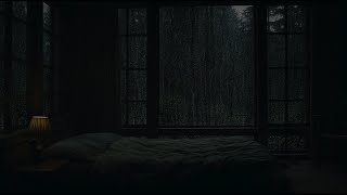 Thunderstorm Night with Soothing Rainfall Sounds  Cozy Dark Room Ambience by the Window 🌧️ [upl. by Pavlov]