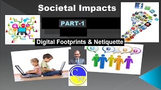 Societal Impacts Part 1 What are digital Footprints in computer  INFORMATICS PRACTICES  class 12 [upl. by Dever]