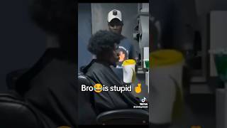 Best Barber prank ever🤞😂 shorts youtube [upl. by Rehpotsihrc946]