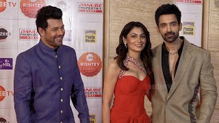 Sriti Jha Arjit Taneja Shabir Ahluwalia arrives at Zee Rishtey Awards 2024 Nomination Party [upl. by Anelra766]