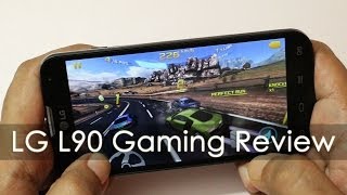 LG L90 Mid Range Android Phone Gaming Review [upl. by Akinas]