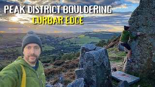 The BEST Beginner’s Bouldering Problems  Peak District Curbar Edge Easy Climbing Routes [upl. by Silvanus]