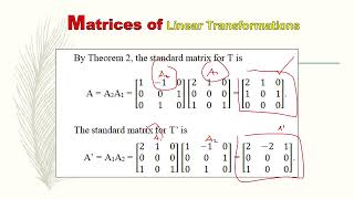 Matrices of Linear Transformation [upl. by Dnalon]