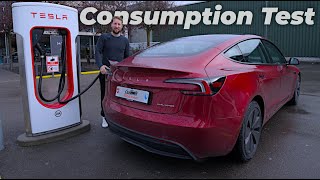 Tesla Model 3 Highland Long Range Consumption Test [upl. by Alejandrina]