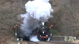 Volldampf im Hellertal  52 8134 mit Nikolaussonderzügen unterwegs  30112014 [upl. by Martie]