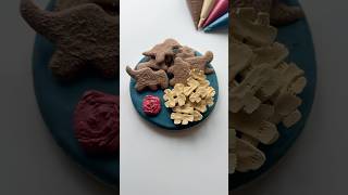 Dino nuggies cookie🦕🦖 recipes and supplies linked in my bio cookiedecorating asmr satisfying [upl. by Naujek]