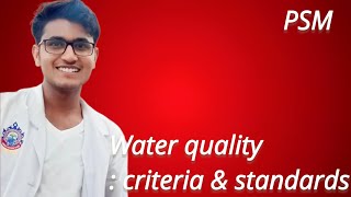 Water quality  criteria and standard [upl. by Yrellav]