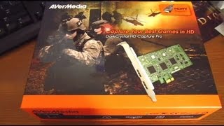 Avermedia DarkCrystal HD Capture Pro Capture Card Unboxing HD720p [upl. by Lundquist]