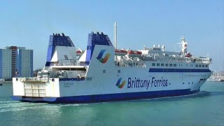 Brittany Ferries  MV Barfleur at Portsmouth [upl. by Stauffer182]