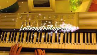 How to Play  Auld Lang Syne  Key D  New Years Traditional  LetterNotePlayer © [upl. by Vivie]