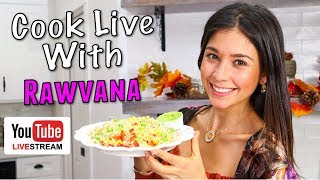 Cook LIVE with Rawvana 3 Vegan Dinner [upl. by Elden]