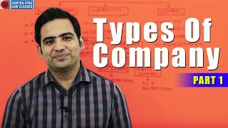 Types Of Company Part 1 by Advocate Sanyog Vyas [upl. by Ttennaj]