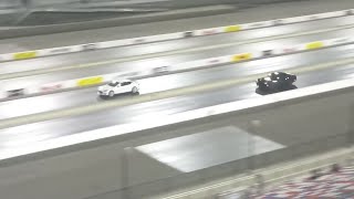 Tesla Model S P85D vs Hellcat Challenger ZL1 Camaro C7 Vette ZMAX 14 Mile Dragstrip [upl. by Ahcsap]