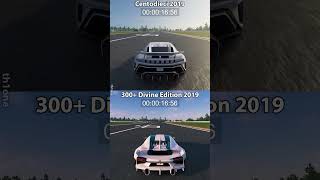 The Crew 2  Bugatti Centodieci 2019 vs Chiron Super Sport 300 Divine Edition 2019 Drag Race Stock [upl. by Aneehsirk]