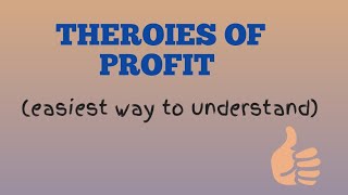 Theories of profit In economics  Introduction of profit  7 theories of profit [upl. by Mccormac]