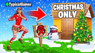 I Went UNDERCOVER in a CHRISTMAS SKINS ONLY Tournament Fortnite [upl. by Kahlil]