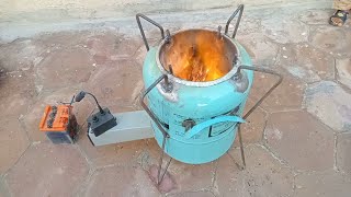 You Cant Believe How Easy It Is To Make A Wood Stove  Homemade wood burning Rocket stove [upl. by Boyse]