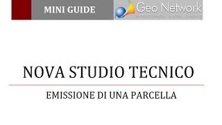 NOVA Studio Tecnico  Emissione di una parcella [upl. by Aikcir]