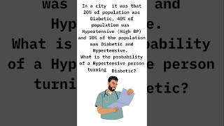 Probability Practice Problem No 32Bayes theorem application shorts [upl. by Nessie]