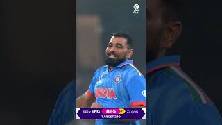 Mohammed Shamis sensational matchwinning spell against England at CWC23 🤩cricket [upl. by Atsiuqal]