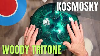 Kosmosky Woody Tritone 10note Steel Tongue Drum  Amazing [upl. by Akerdal]