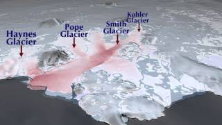 Animation  Loss of West Antarctic Glaciers Appears Unstoppable [upl. by Nossyla]