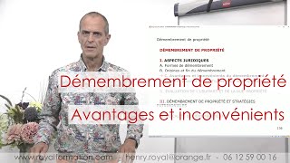 Avantages et inconvénients du démembrement de propriété [upl. by Layman]