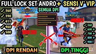 ‼️PENGATURAN FF AUTO HEADSHOT ONE SHOT ☠️🎯 SET ANDRO  SENSITIVITAS FF AUTO HEADSHOT 2024🔐 [upl. by Jeanie]